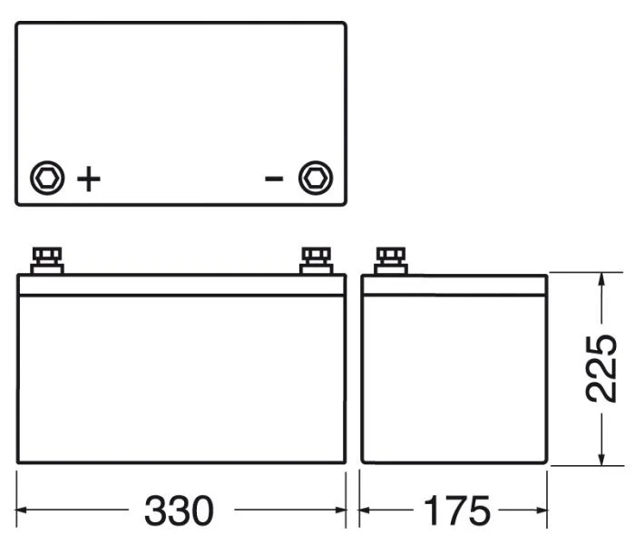 Batteria 12V 123AH Haze - Image 3